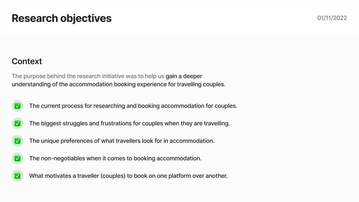 Research objectives